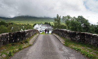 Fototapeta premium The bridge of orchy in the central highlands of Scotland
