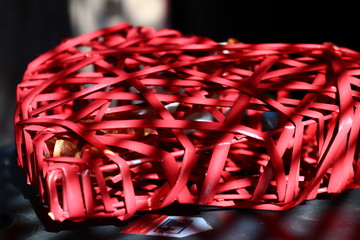red rose petals on black background