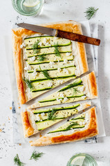 Puff Pastry Zucchini Tart