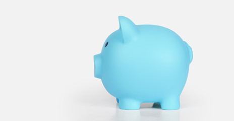 Piggy bank isolated on white background