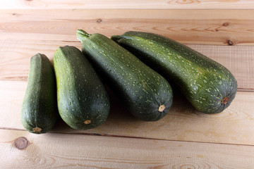 Squashes on table