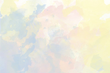 Colorful abstract pattern background. Brush stroke graphic abstract. Digital  pastel art watercolor splash texture background with copy space for place your design or invitation card, web background. 