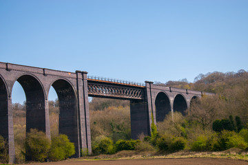 Fototapeta na wymiar Conisbrough Viaduct, Old train bridge