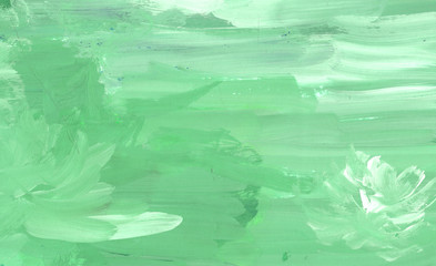 Abstract background, canvas hand-painted texture, gouache painting, splashes, drops of paint, paint smears. Design for backgrounds, wallpapers, covers and packaging.