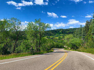 The Sandia Crest Highway near Albuquerque