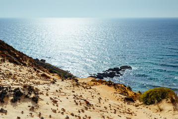 Maritime landscape diagonal composition