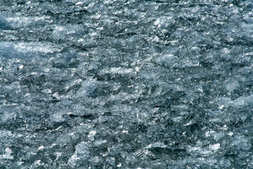 Melting Ice and Particles On Baltic Lake background