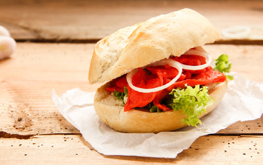 Lachs Lachsbrötchen Lachsfiletbrötchen Brötchen