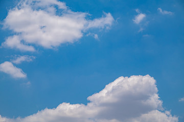 Blue sky background with clouds
