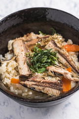 秋刀魚の炊込み御飯