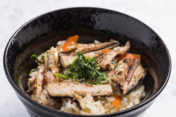 秋刀魚の炊込み御飯