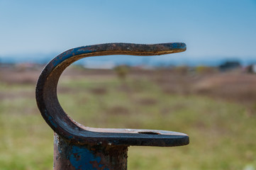 Random old metal and rusty lock