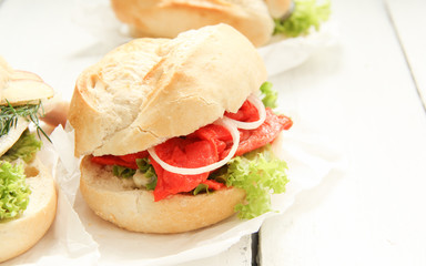 Lachs Brötchen Fischbrötchen Lachsersatz Ersatz Alternative