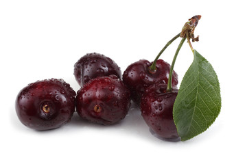 Cherry isolated on white background