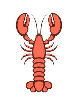 recommend clip art: Lobster logo. Isolated lobster on white background