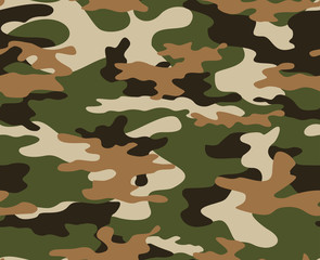 Fototapeta premium Light camouflage seamless pattern modern textile background.