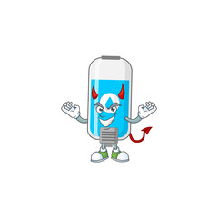 A picture of devil wall hand sanitizer cartoon character design