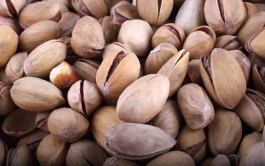 Pistachio nuts background