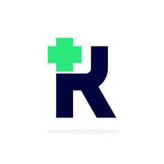Vector Logo Letter Medical Cross K