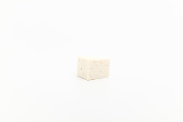 White tofu on white background