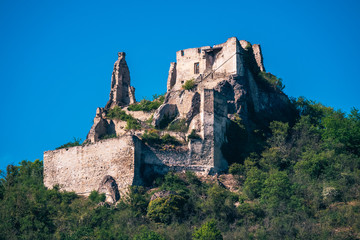 Kuenringerburg, the Castle Ruins above Duernstein, Perched on a Hill in Wachau Valley, where Richard the Lionheart was Incarcerated