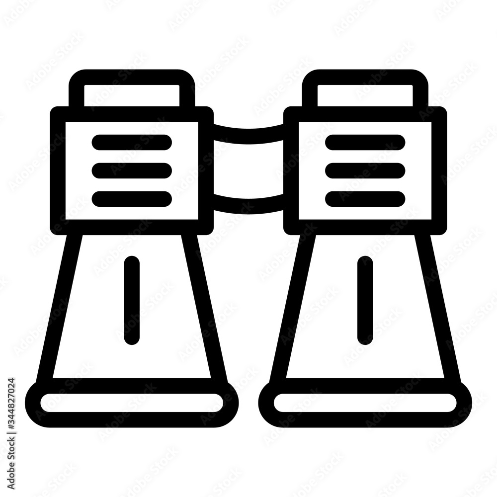 Poster binoculars icon. outline binoculars vector icon for web design isolated on white background