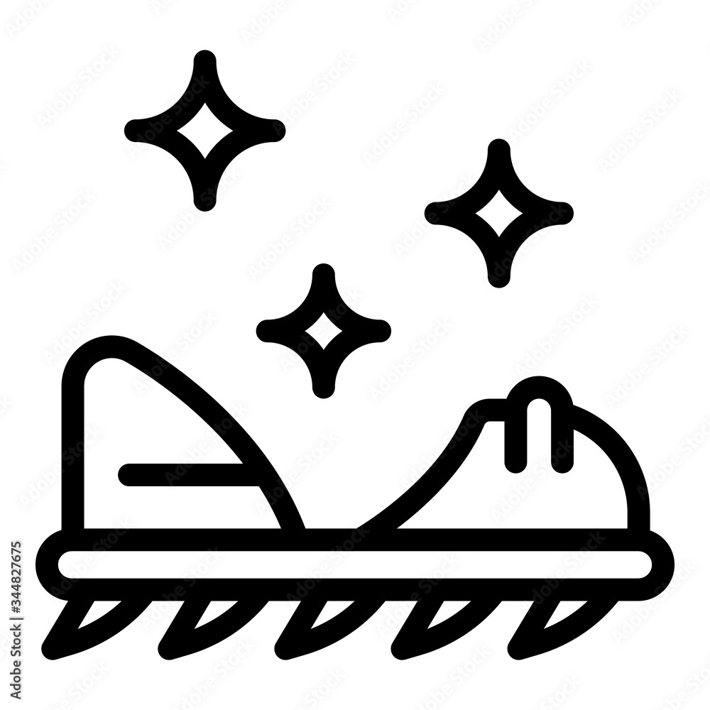 Poster climbing spikes icon. outline climbing spikes vector icon for web design isolated on white backgroun