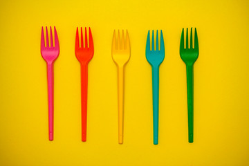 colorful forks