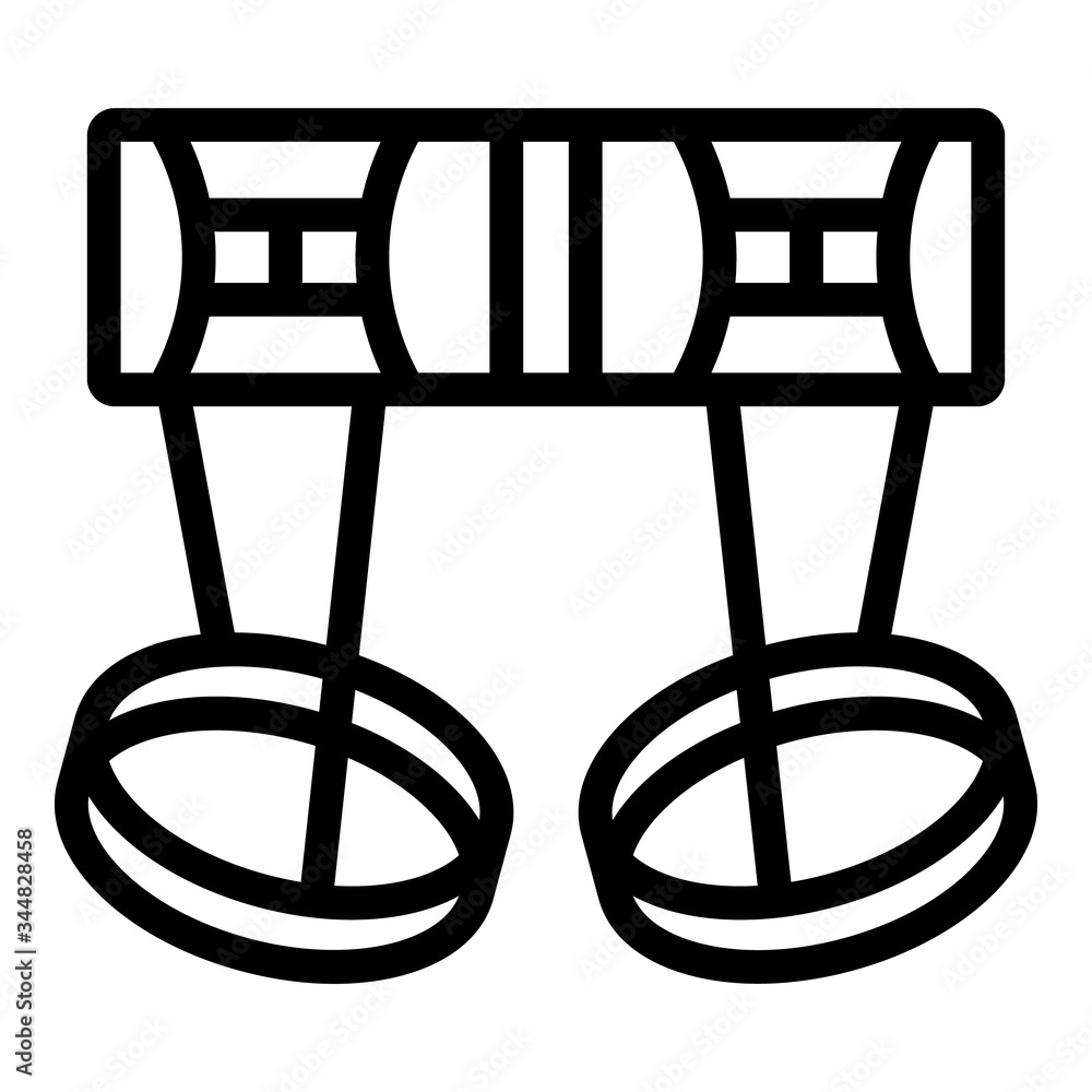 Poster climbing harness icon. outline climbing harness vector icon for web design isolated on white backgro