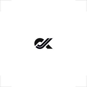  initial CJK letter logo streaking up design