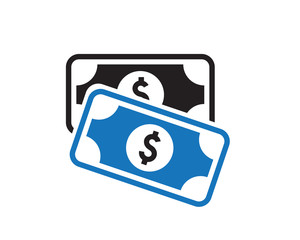 Money icon, dollar icon vector