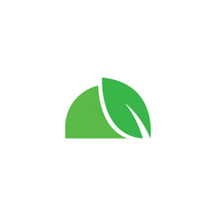 Environmental green Nature Logo Design Template.