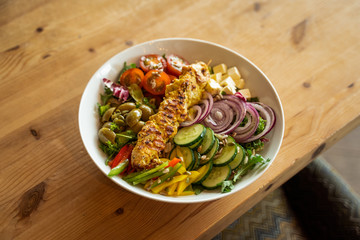 healthy lunch meal bowl