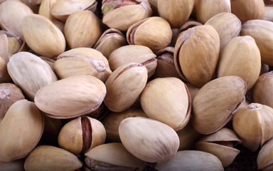 Pistachio nuts on bagging