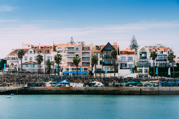 Skyline of Cascais, Portugal on a sunny day