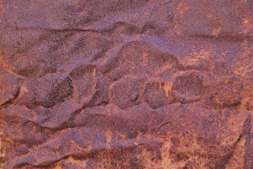 Rusty metal rough uneven surface.