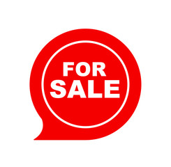 red for sale vector icon	