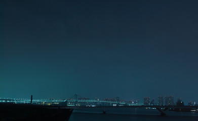 While You Were Sleeping.Night scape in Tokyo.