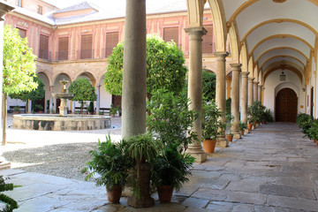 Fototapeta na wymiar Abadía del Sacromonte, en la ciudad de Granada (Andalucía, España)