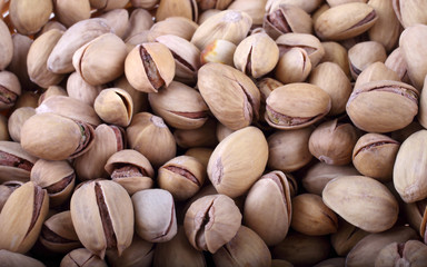 Pistachio nuts background