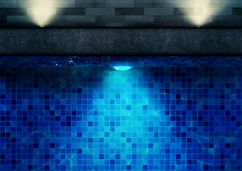 Swimming Pool Using LED Light for Your Beauty Home