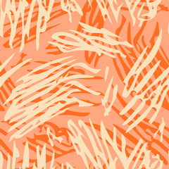 Fototapeta premium Scribbles Seamless Pattern. Abstract Background.