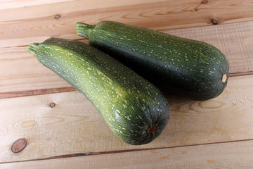 Squashes on table