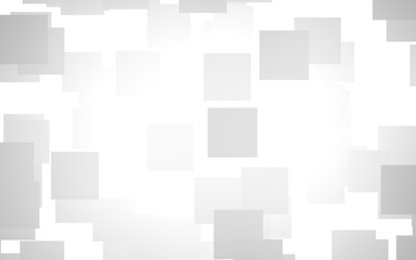 White abstract background. Misty backdrop with grey squares. 3D illustration
