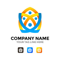 Humanity Spirit Social Logo Template