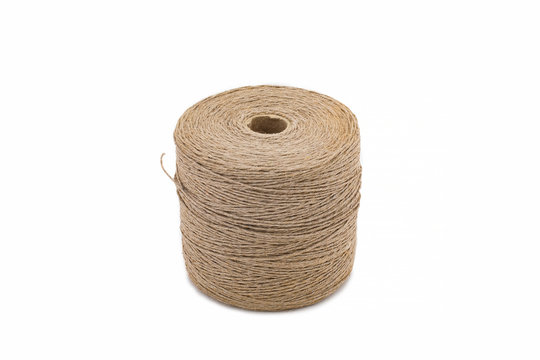 Skein Of Jute Twine Isolated On White