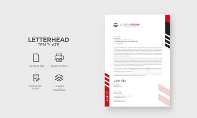 Business letterhead template design print ready