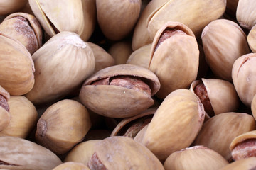 Pistachio nuts background