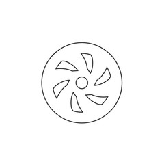 wheel icon vector illustration design
