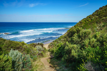 hiking the great ocean walk on wreck beach, victoria, australia